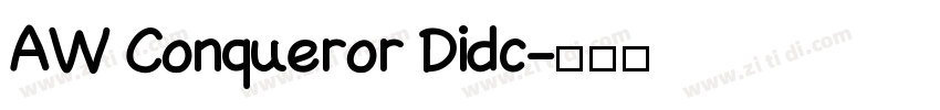 AW Conqueror Didc字体转换